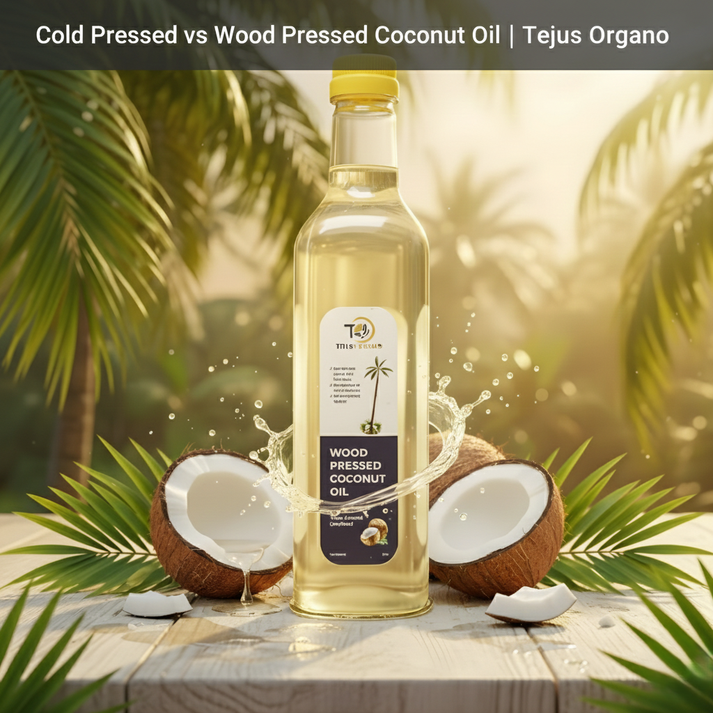 Cold Pressed vs Wood Pressed Coconut Oil | Tejus Organo